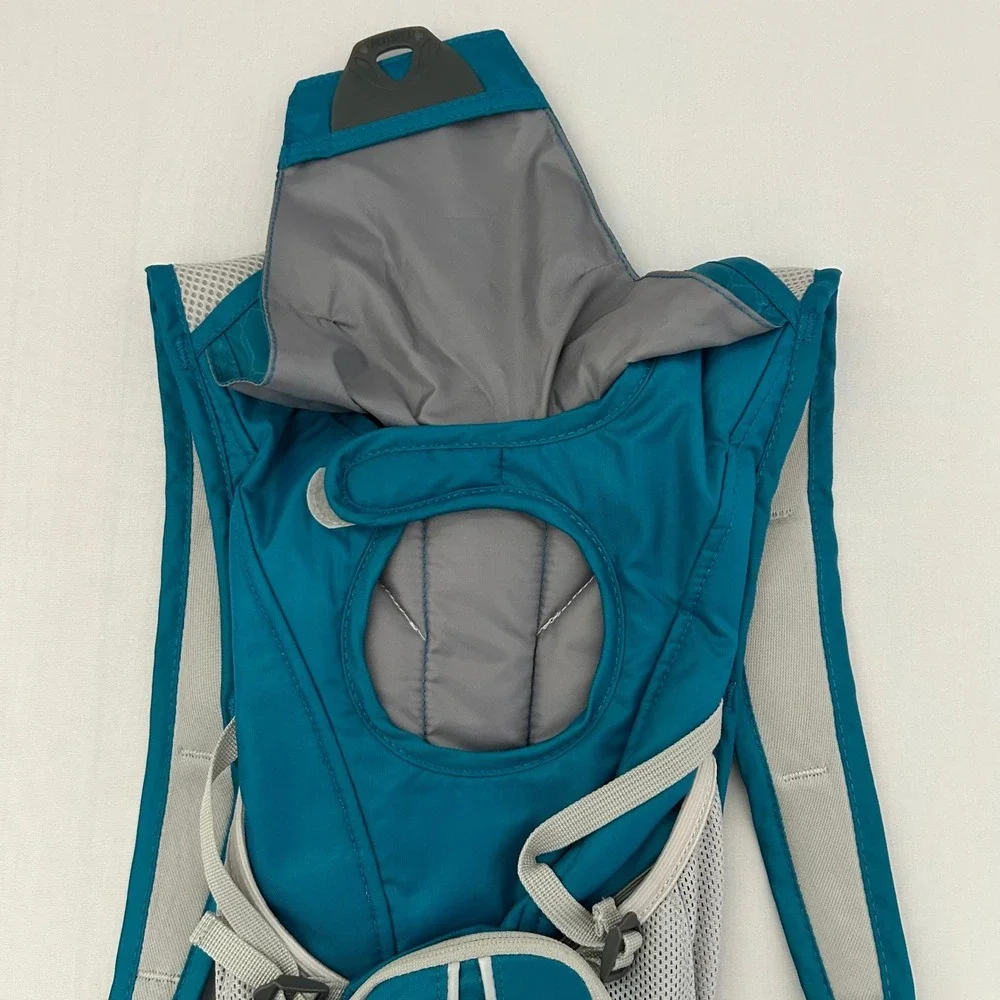 CamelBak Velocity Hydration Pack Teal Blue Reflective Hiking Running Bag 70oz